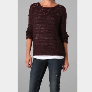 Vince Loose Knit maroon sweater